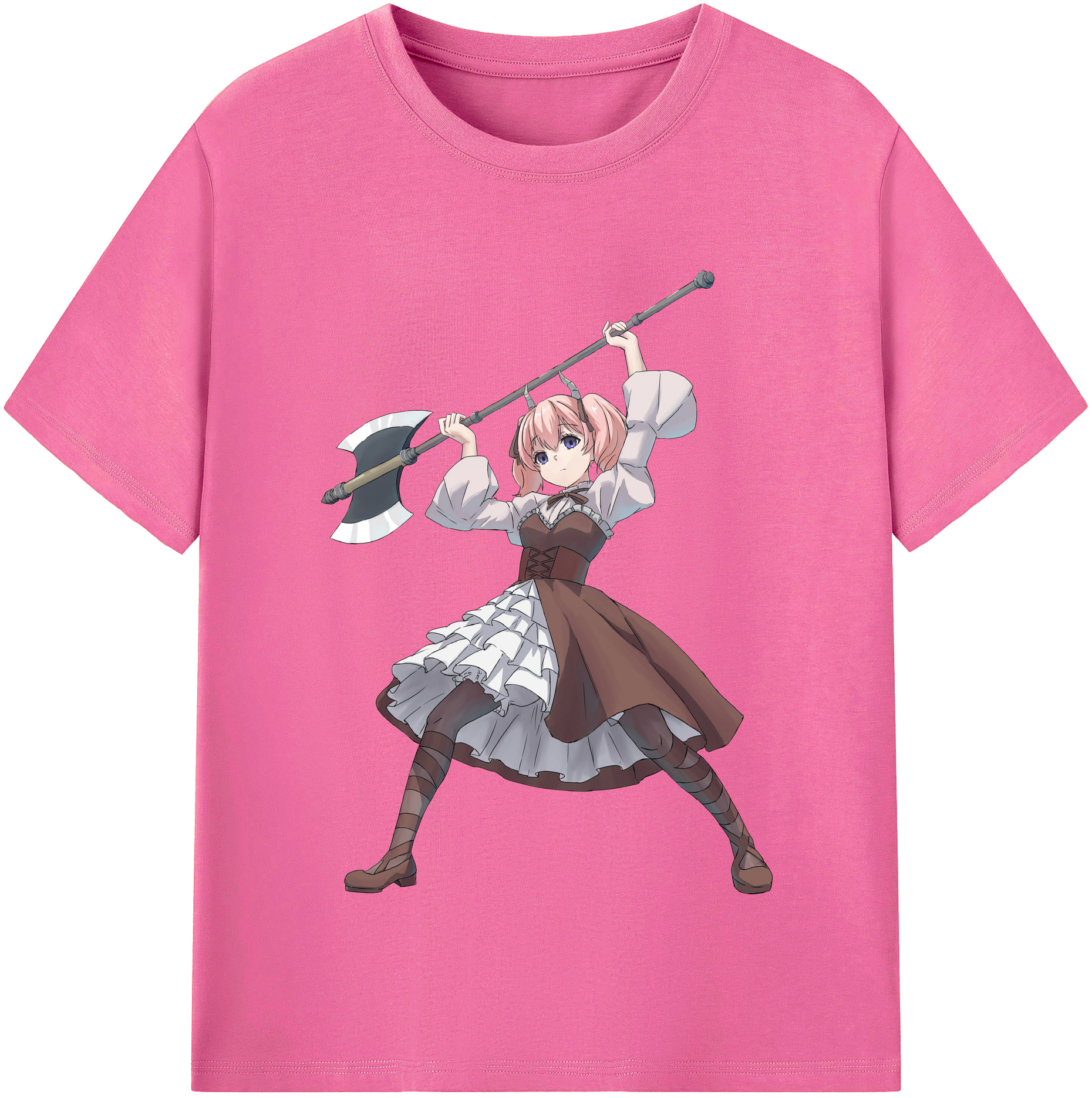 （画像用） 葬送のフリーレン Frieren レディースカジュアルプリントTシャツ（綿100％）